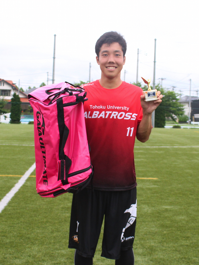 メン部門:多田崚真選手(東北大学ALBATROSS)